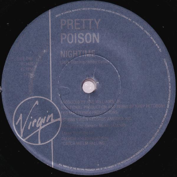 

7inch Record PRETTY POISON Nightime VS1429 Virgin 1988 Canada Dance Electronica Used