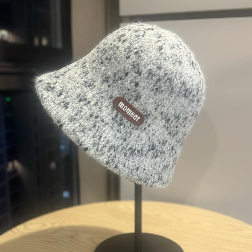 Letter Fisherman Hat Women's Autumn and Winter Versatile Commuting Warm Showing Face Small Bucket Hat Basin Hat