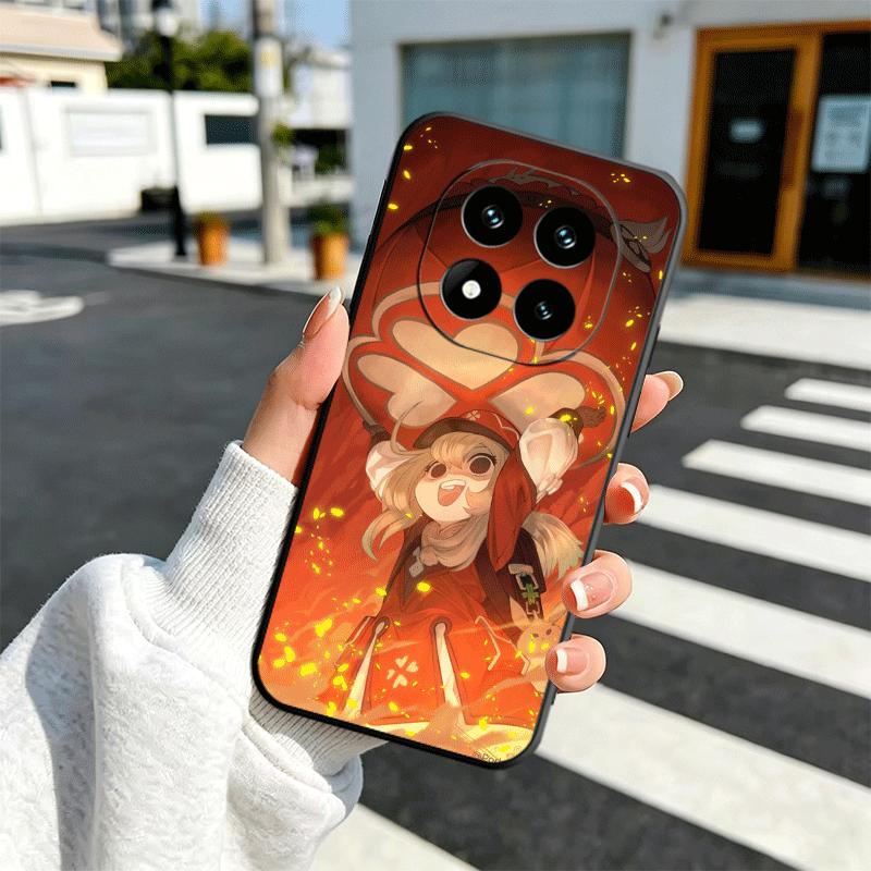 Genshin Impact Klee Soft Phone Case for Xiaomi Redmi Note 12 13 14 15 Pro Plus 11 12S 11S 11T 10 4G Black Cover Back Shell
