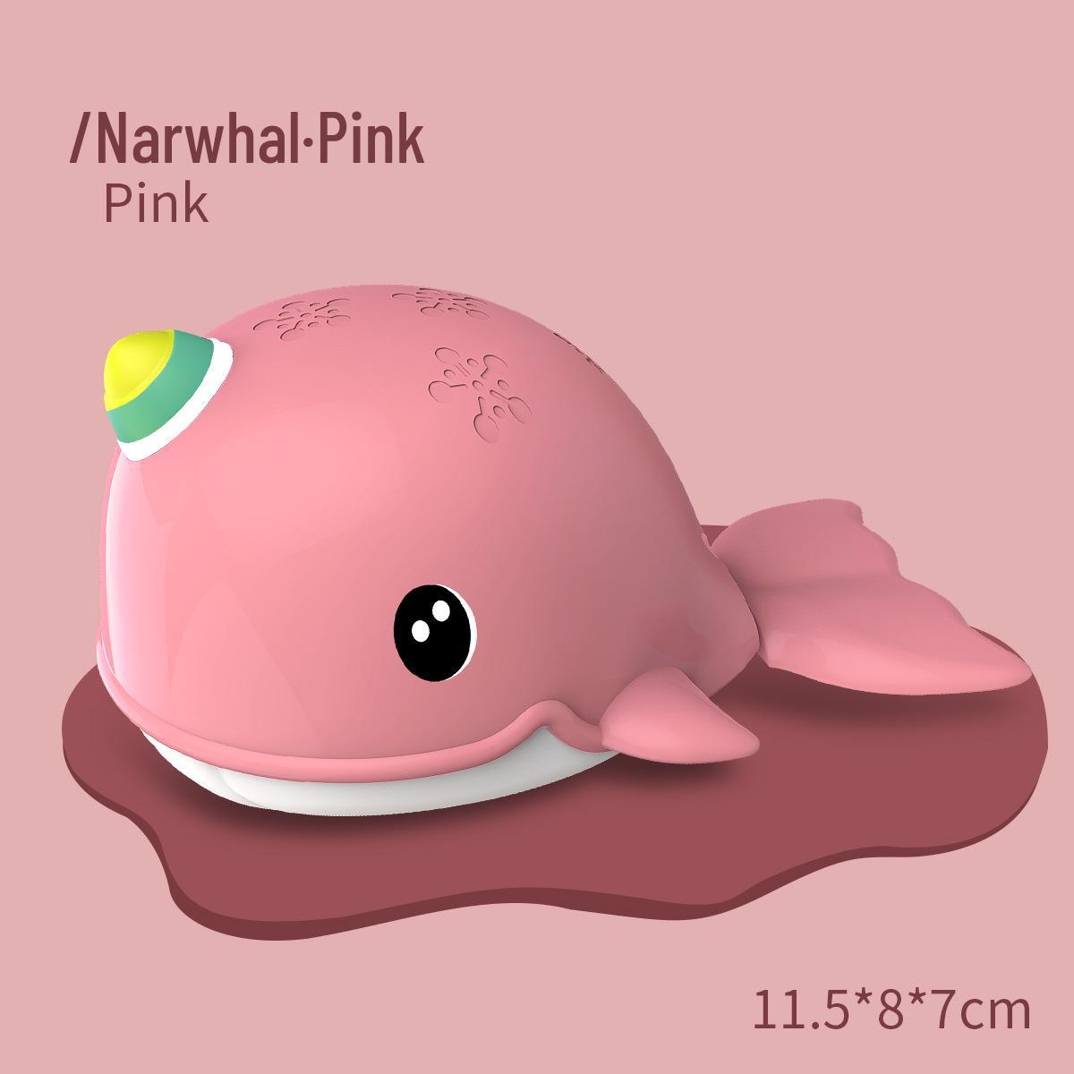 Wind-Up Whale Water Toy: Baby & Toddler Bath Swim Fun
