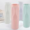 Nordic Plastic Flower Vase White Pink Imitation Ceramic Flower Improve Your Home Office And Wedding Environment Basket Vase
