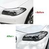2 Stück Scheinwerfer-Augenbrauen-Deckel für BMW 5er F10 F11 2015 2016 2017 Frontscheinwerfer-Aufkleber Zierleiste Karosserie-Kits