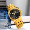 Mens Wristwatch Square Quartz Watches Waterproof, Date Function, Stainless Steel Band & Buckle