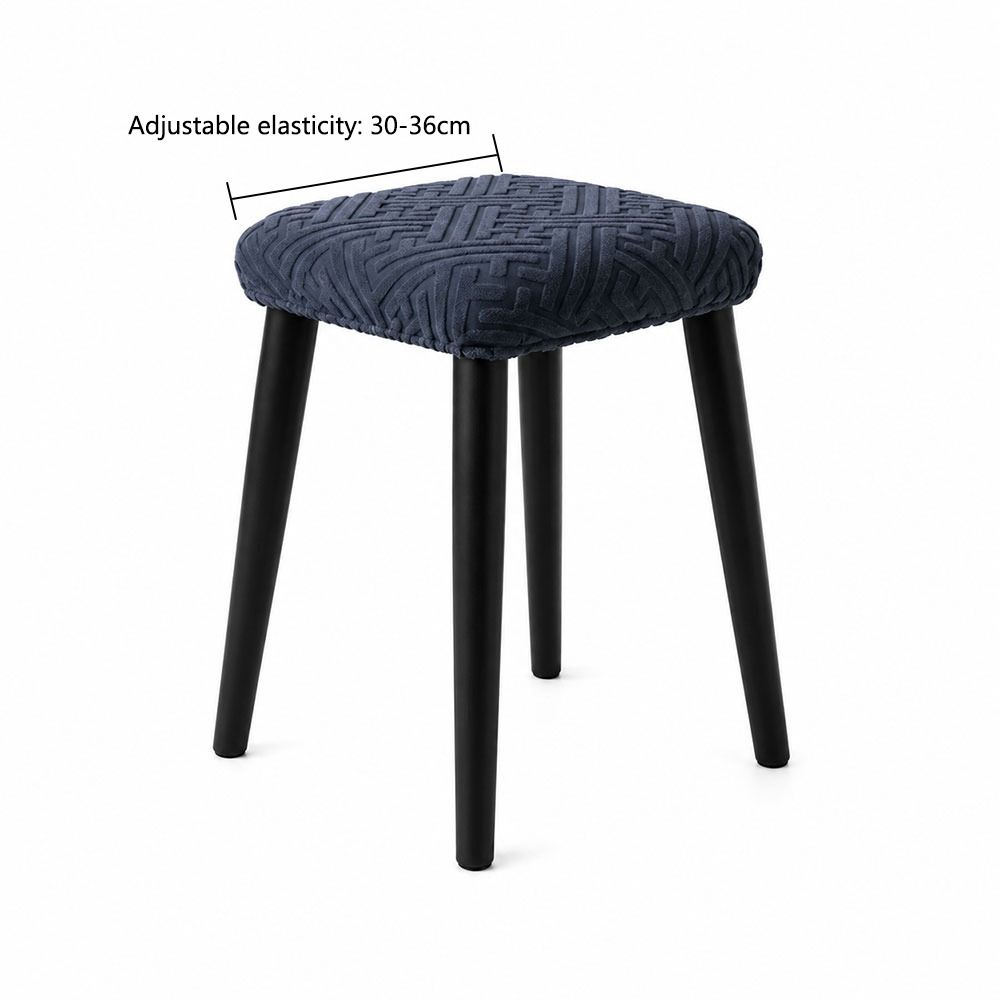 Waterproof Chair Seat Cover Washable Stool Cover Stretch Seat Covers  for Square Chairs