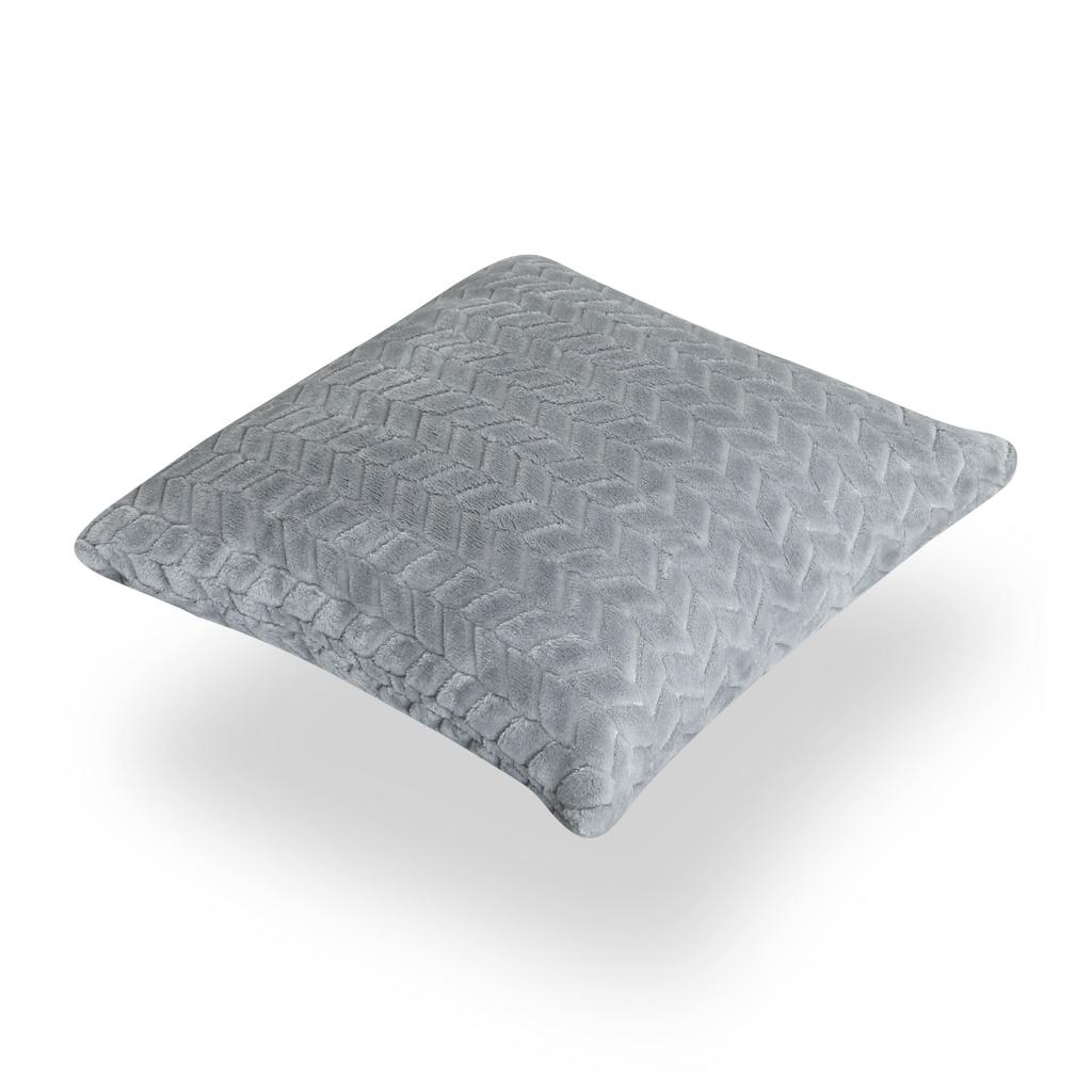 Decorative Pillowcase, Herringbone, Gray
