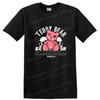 Pink Bear Streetwear Graphic T Shirt W/ Skull Design Cute Tee for Casual Wear