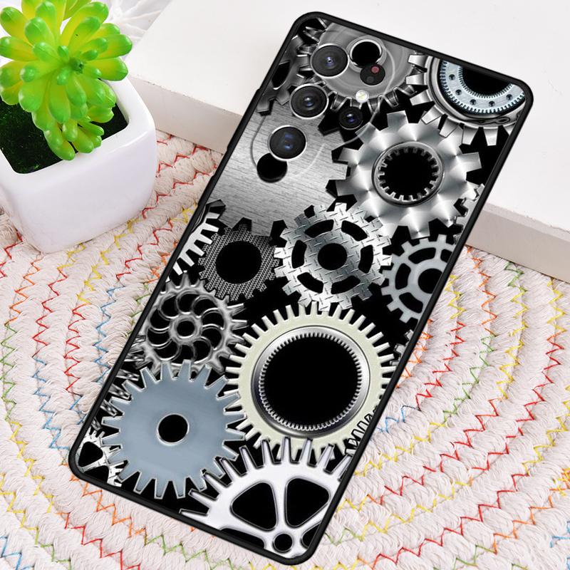 Steampunk Gear Mechanical TPU Phone Case For Samsung Galaxy note 10 pro S26 S25 S24 S23 S22 Ultra Plus S21 FE S20 Cover