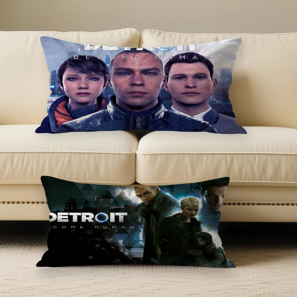Game Detroit Become Human Pillow Case Cover Suitable For Livingroom Bedroom Sofa Home Decoration Cushion