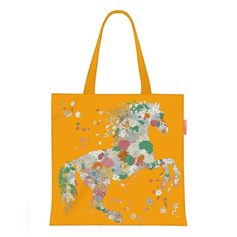 Printed Canvas Bag Women's Hand Bag Large Capacity Student Tutoring Shoulder Bag