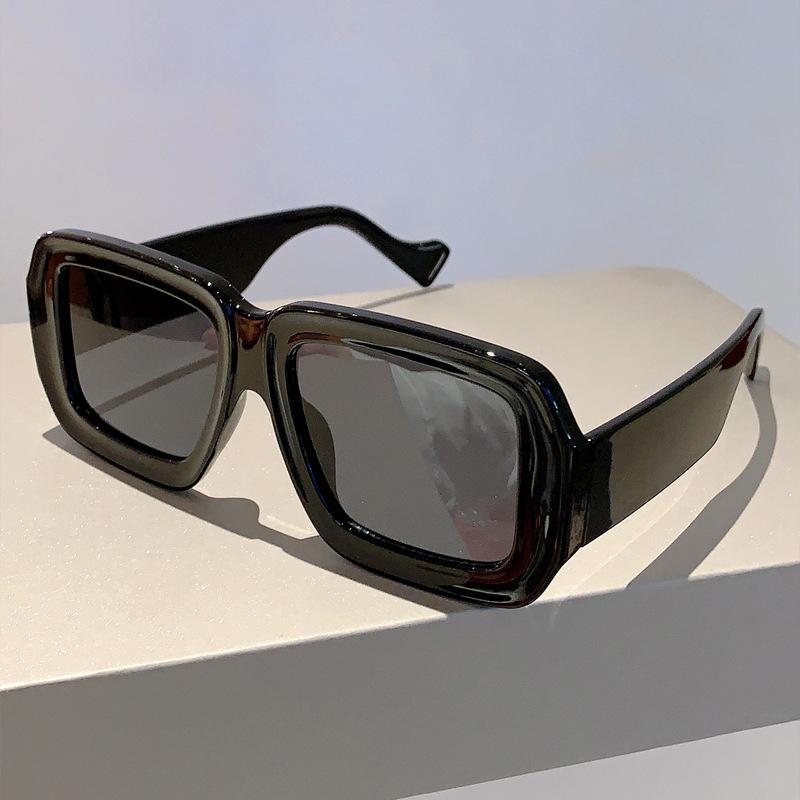 Big Frame Square Chessboard Grid Sunglasses Women For Men Luxury Brand Designer Sun Glasses Vintage Pink Punk Shades Uv400