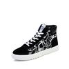 Fashion Designer New Men Graffiti Casual Flats Shoes Summer Breathable Platform Sneakers Male Canvas Shoe Student Vulacnized Board Shoes