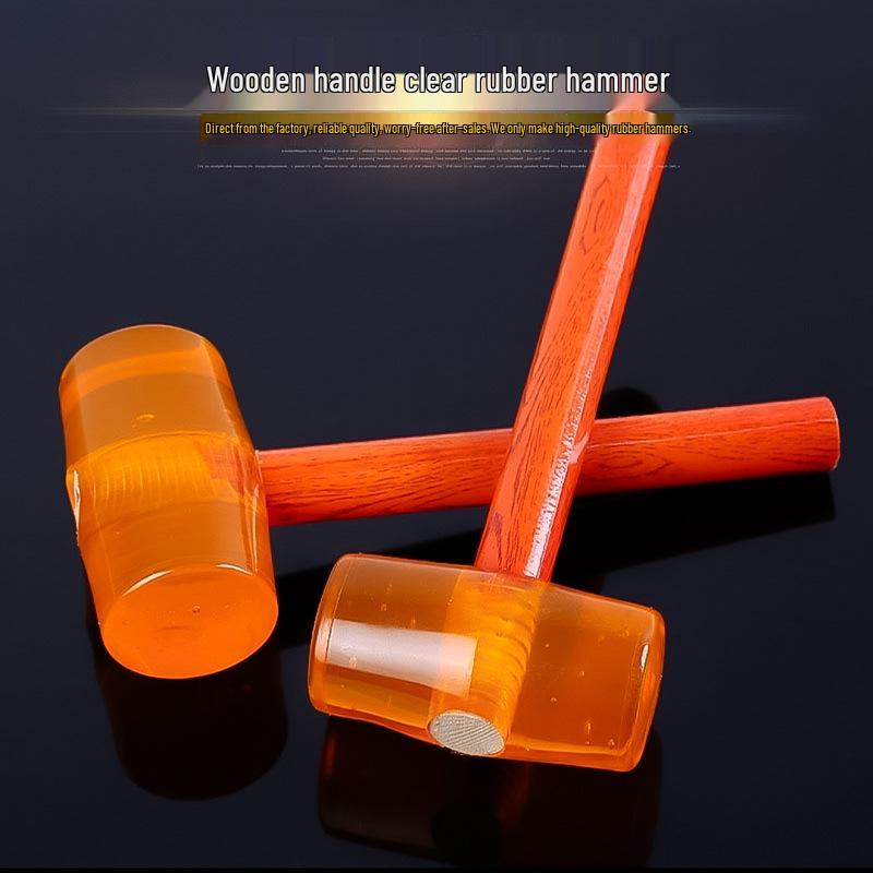 Transparent Rubber Mallet for Tapping, Leveling, and Tile Decoration