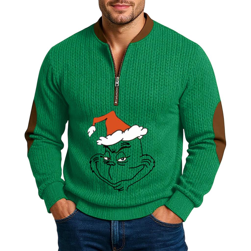 Men'S Outdoor Zipper Long Sleeved Sportswear Casual Sweatshirt