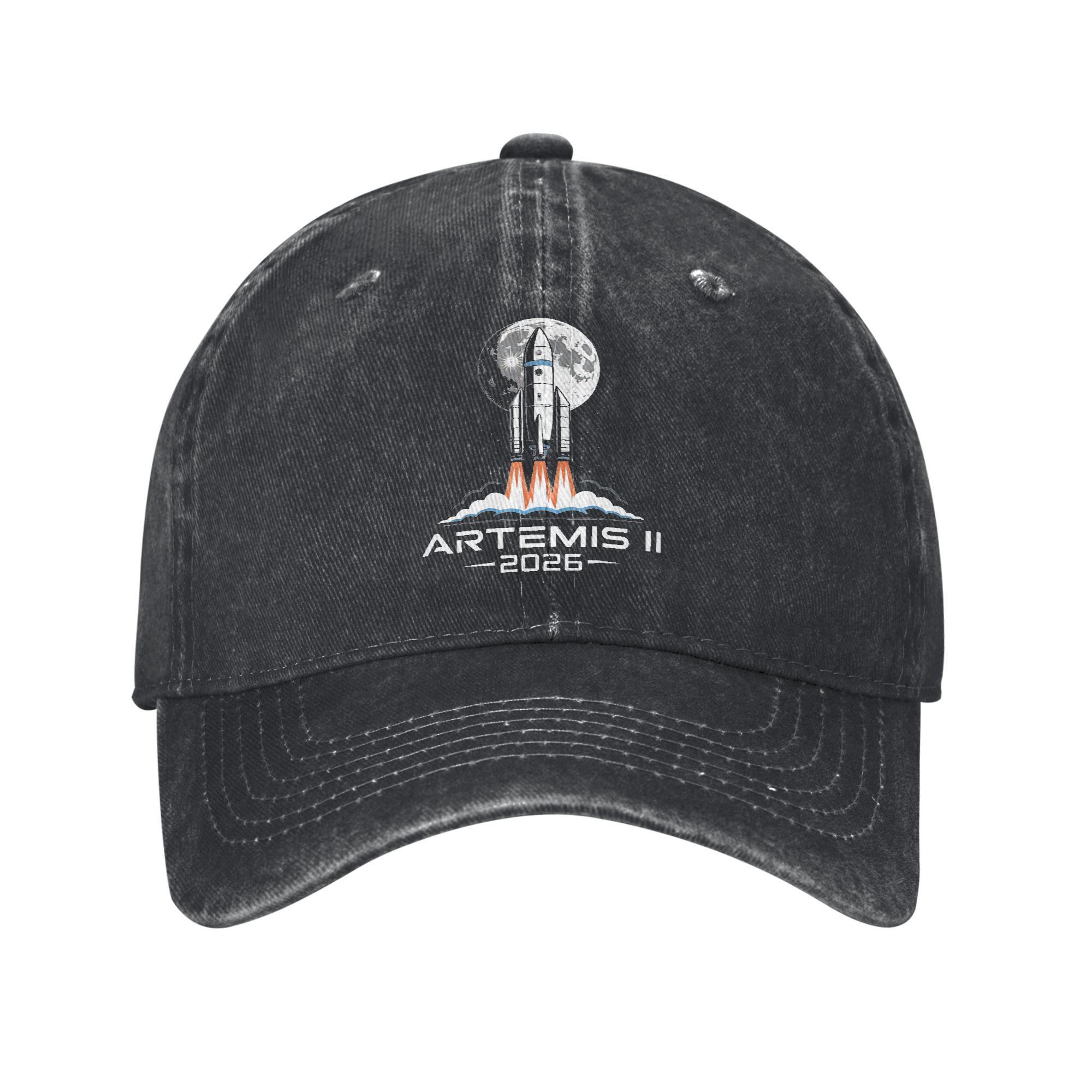 Artemis II Back To the Moon Leisure Baseball Cap Hats Visor Protection Snapback Cotton Tops Gorras Adjustable