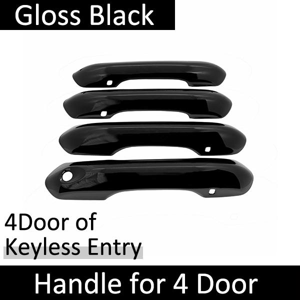 For Ford Explorer MK6 U625   2022 Gloss Black Carbon Fiber Door Handle Cover Sticker Trim Car External Style