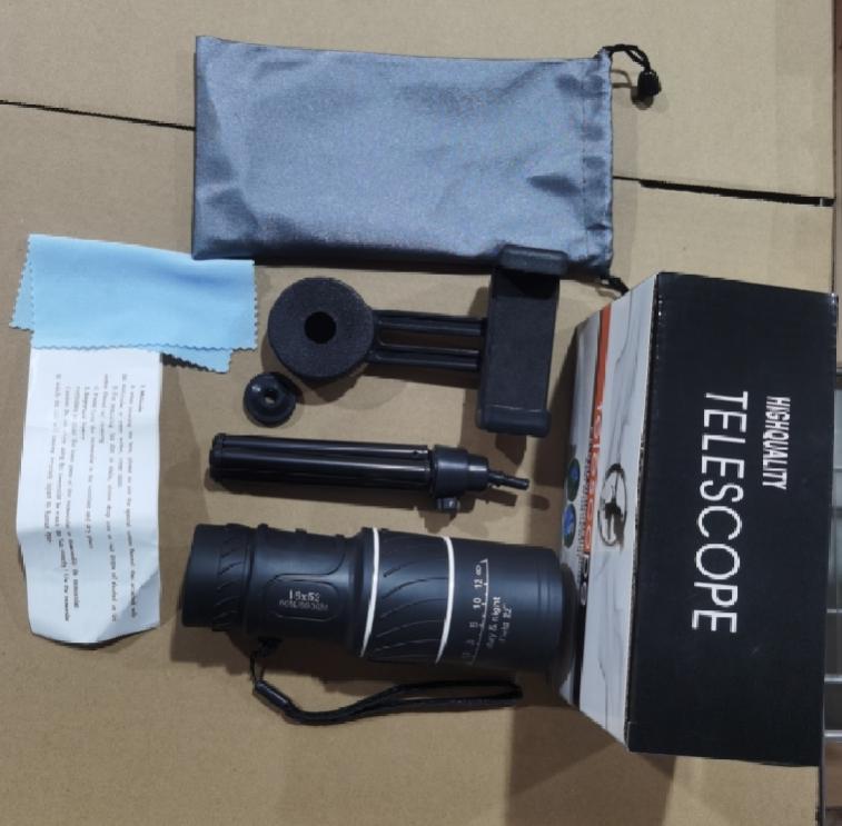 Non-Toxic 40X60 Monocular Telescope Optical Zoom Spotting Scope Fmc Bak4 Long Range Outdoor Portable Bird Watching Target Telescope 16X52