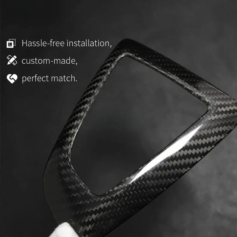 For BMW 1 2 3 4 Series F20 F22 F23 F30 F31 F34 GT F32 F33 Car Console Gear Shift Panel Real Carbon Fiber Cover Trim