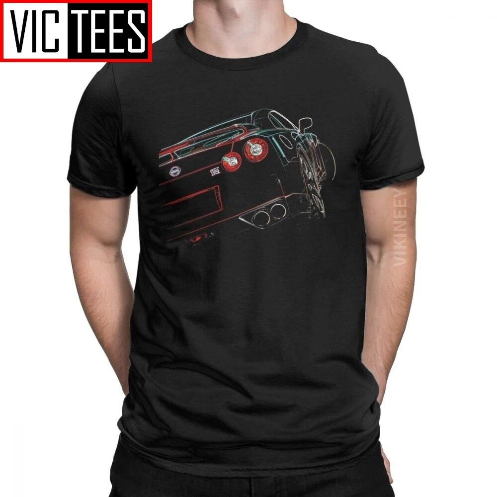 

Футболка унисекс GTR Sports Car, футболка Humor Homme, хлопковая толстовка большого размера, бесплатная доставка, Camisas Hombre