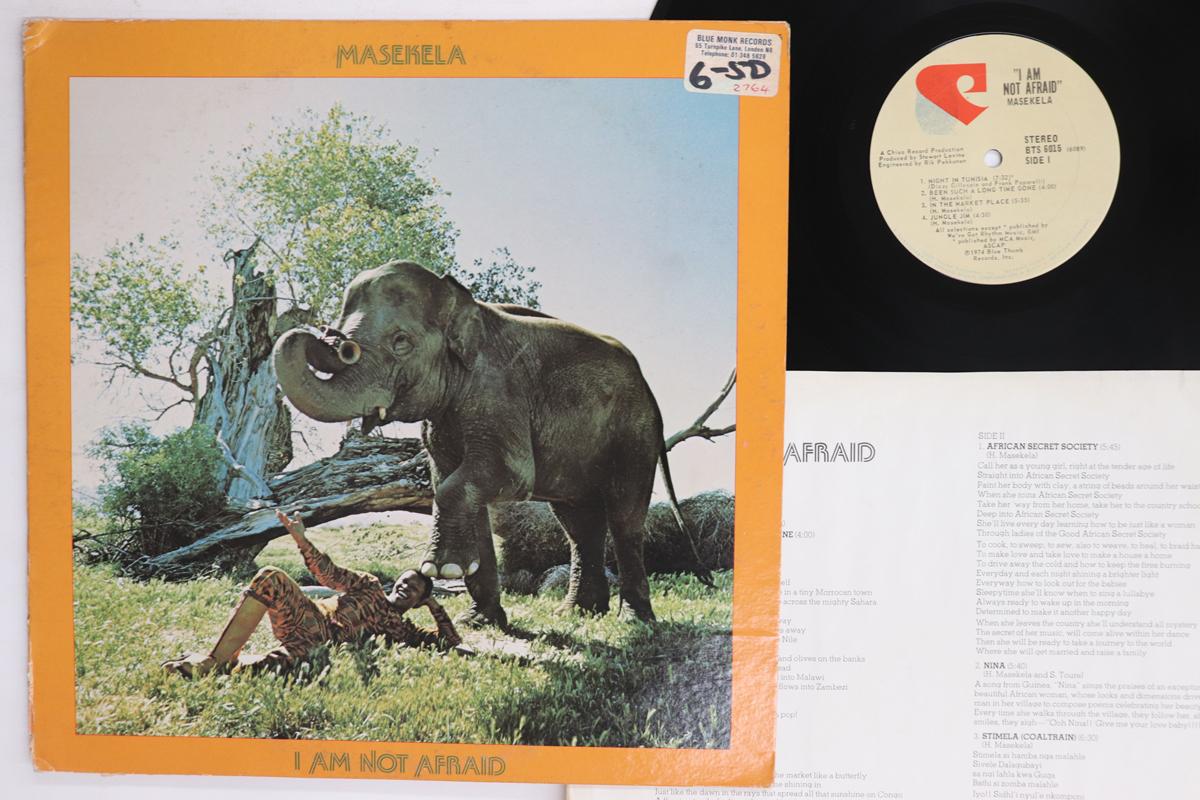 LP Record HUGH MASEKELA  I Am Not Afraid BTS6015 Blue Thumb Reco 1974 US Jazz Used