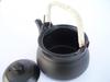 Tokoname Ware Heat-resistant Earthenware Teapot, Size 8 (1400cc), Black, Suitable for Direct Heat! Made In Japan / Yamagen Touen