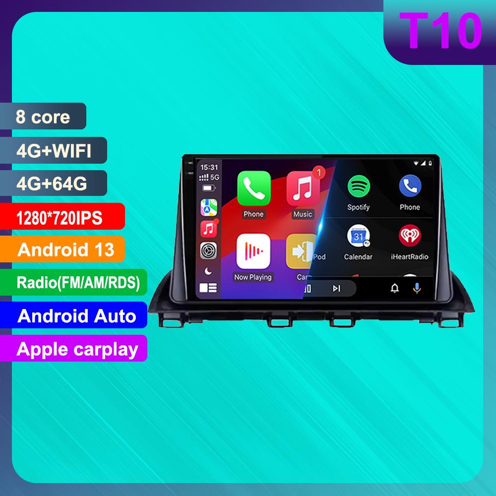 Mazda 3 Android Navigation and Reversing HD Display with CarPlay Support