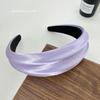 Satin Embossed Wide-Brim Headband: Chic, Versatile Hair Accessory for Women