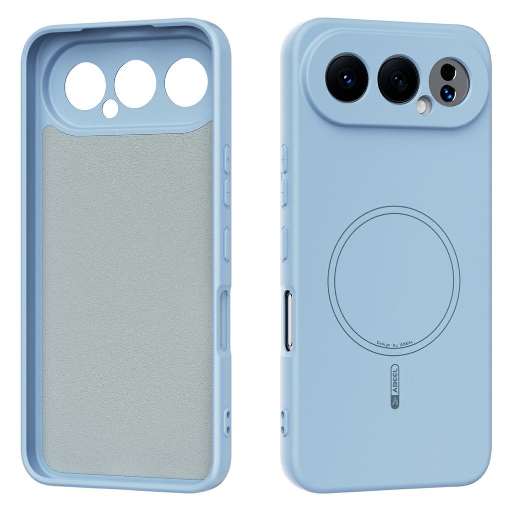 ABEEL Magnetic Case For Honor 500 5G / 500 Pro 5G Skin Touch Liquid Silicone Phone Back Cover