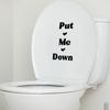 Self-adhesive Toilet Seat Stickers Easy-to-Apply Fun Slogans Bathroom Decorative Stickers Waterproof Toilet Stickers