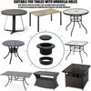 Extra Thick Patio Table Umbrella Hole Ring Plug Cap Weatherproof Durable Patio Table Hole Plug Ring Garden Tool