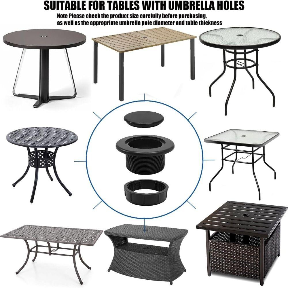 Extra Thick Patio Table Umbrella Hole Ring Plug Cap Weatherproof Durable Patio Table Hole Plug Ring Garden Tool