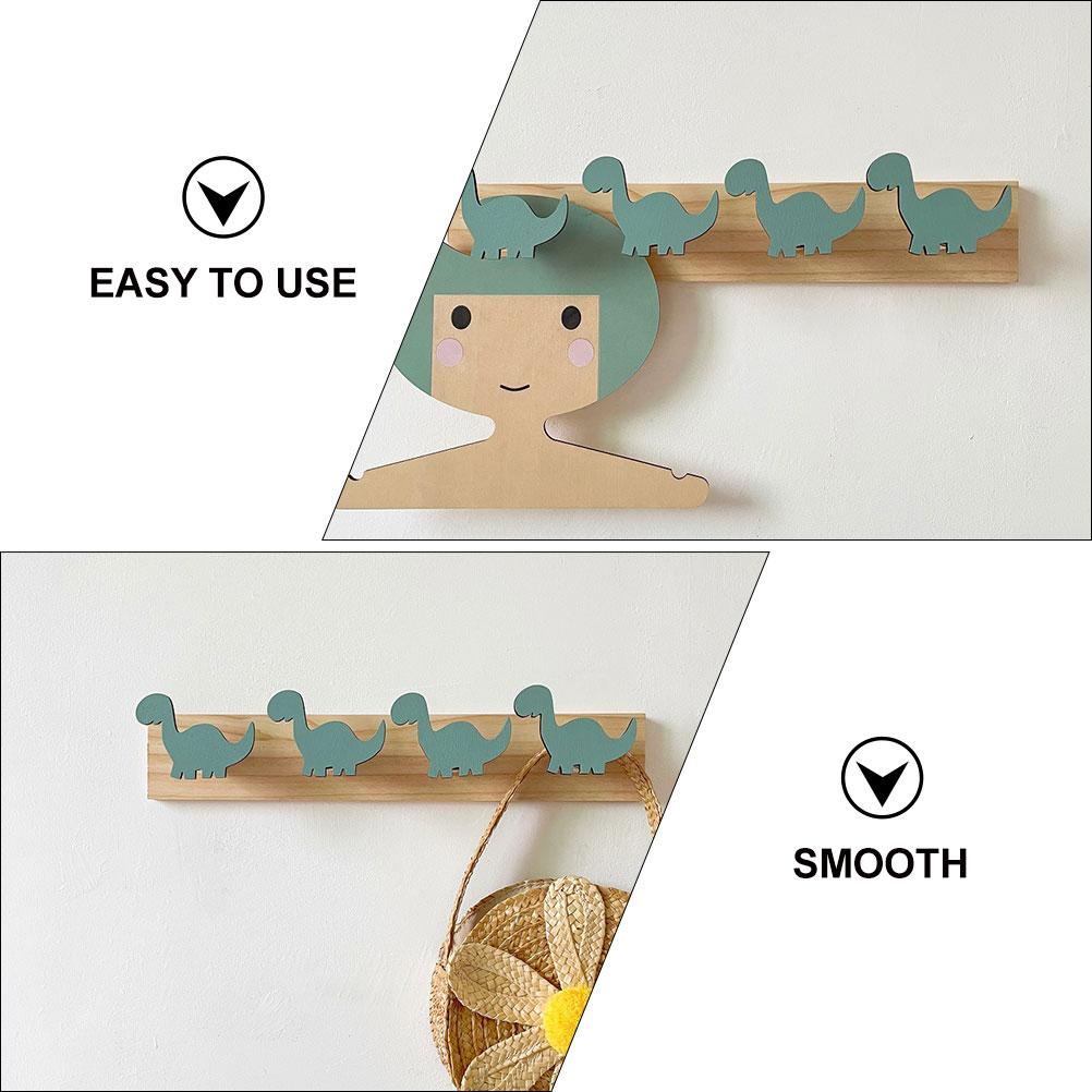 Dinosaur Style Wall Mounted Hooks Cartoon Hanging Coat Rack Bedroom Bathroom Towel Storage Decorative Home Ganization