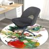 1pc Anime Cartoon Design Round Carpet - Office Chair Mat, Non-Slip Rug for Home Decor, Living Room, Bedroom, Game Room & Dormitory Flooring Gift Idea.