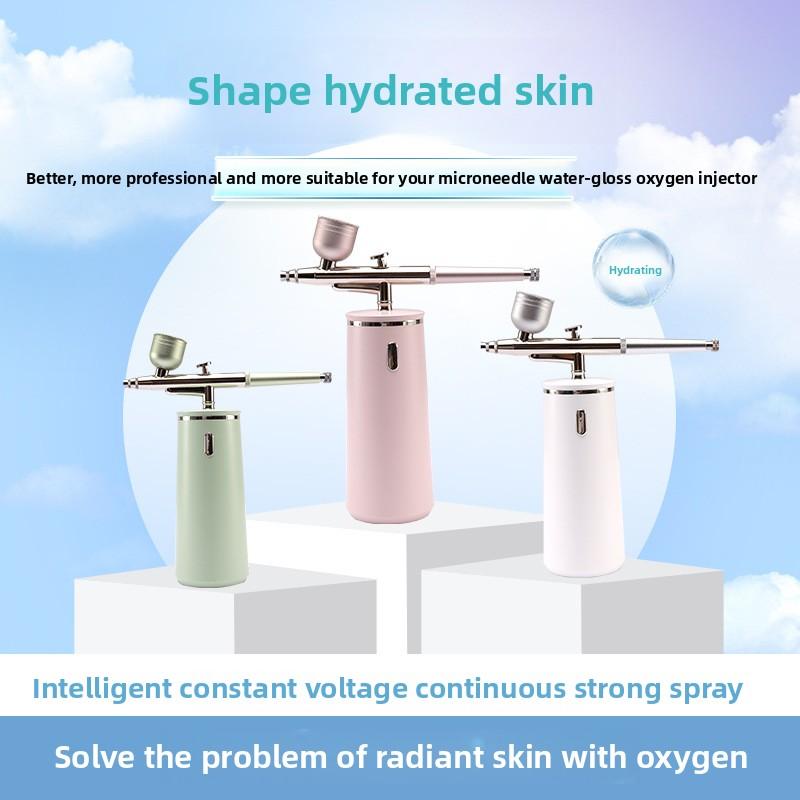 Introduction To High-pressure Nano Spray Oxygen Hydration Instrument Water Lamp Beauty Instrument Handheld Oxygen Injection Instrument