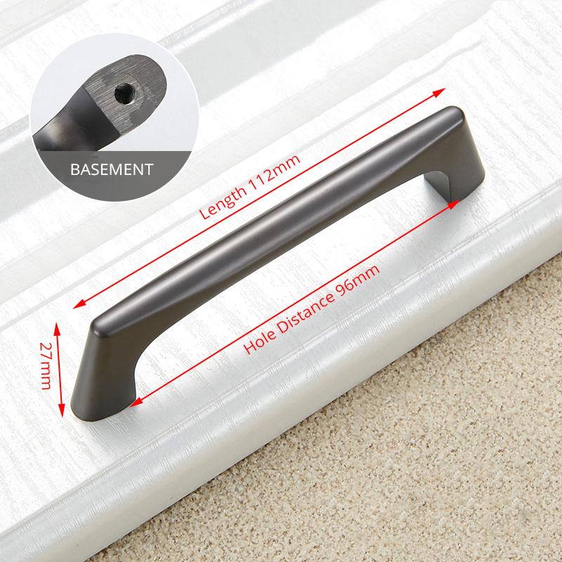 KAK Zinc Alloy Pearl Gray Cabinet Handles Drawer Knobs Kitchen Cupboard Door Pulls Fashion Furniture Handle Cabinet Hardware