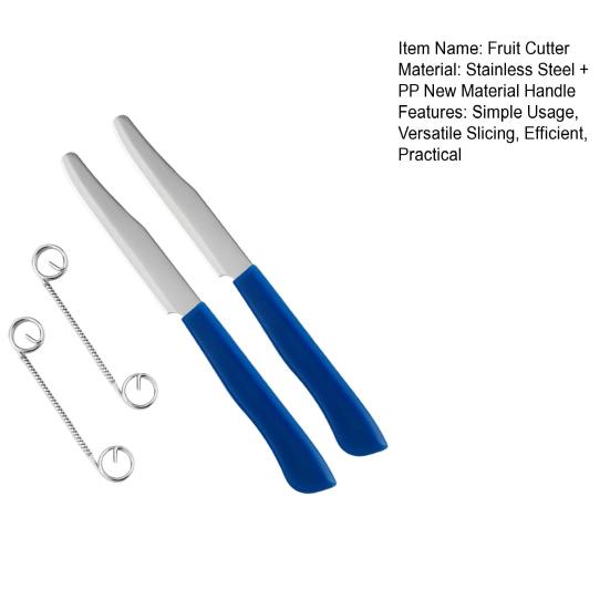 2Pcs Fruit Cutter Efficient Spring Design Adjustable Cutting Thickness Fruit Peeler Stainless Steel Potato Peeler Ergonomic Handle