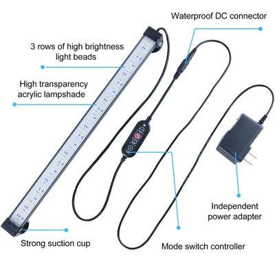 24/7 Lighting Full Spectrum Aquarium Light Sunrise Sunset LED Fish Tank Light Tropical Fish Plant Supplement Light Landscape