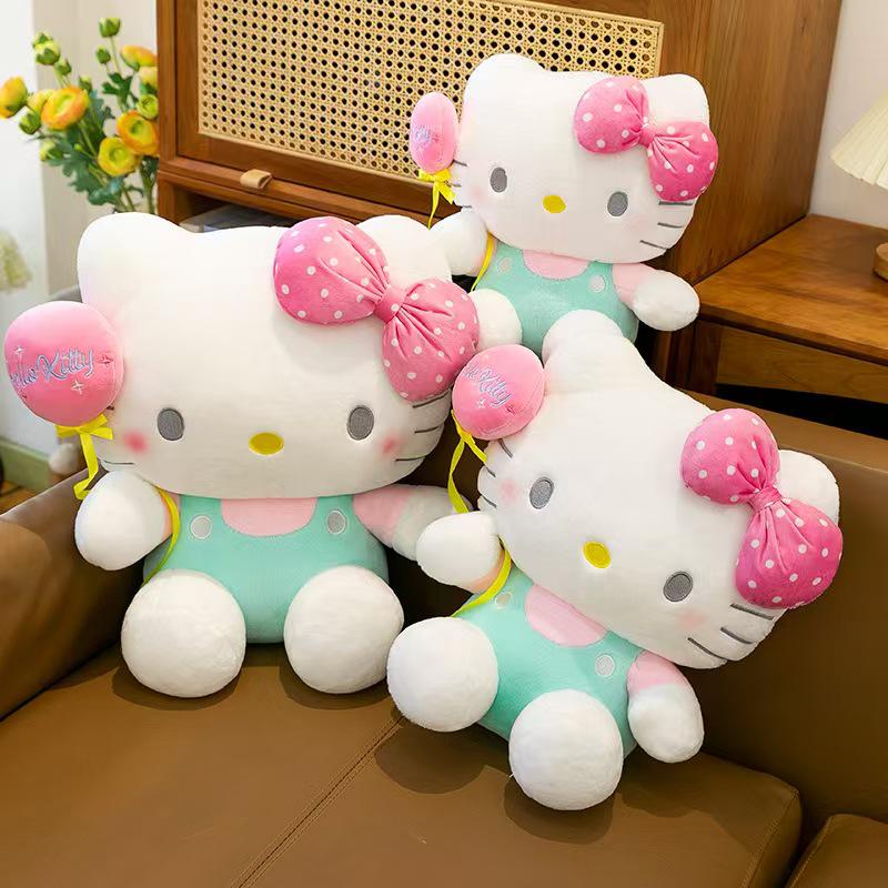 

Kiki Cat Plush Toy: Cute Balloon Kitten Doll Ornament and Cushion for Girls 30cm