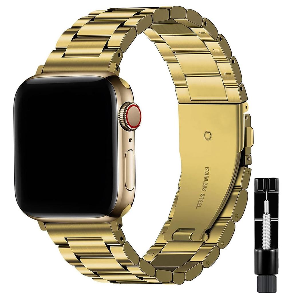 Stainless Steel Replaceable Strap Wristband For Apple Watch Band S10 46mm 42mm 38/40/41/44/45/49mm For Apple Watch Ultra 9 8 7 6 5 4 3 2 1 SE Band