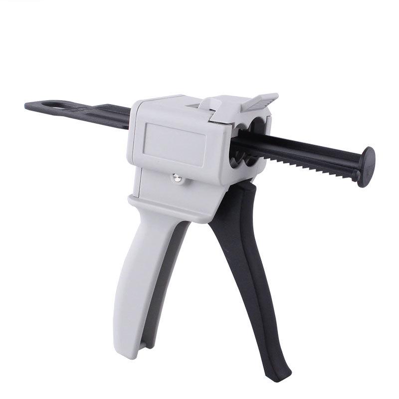 AB Glue Gun 1:1, 2:1, 10:1 Dual Tube Epoxy Resin Glue DP420 with Manual Metal Top Buckle