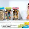2026 New Jar Lids with Straw Hole Regular Mouth Plastic Canning Lids Set with Accessories (26 Pieces)