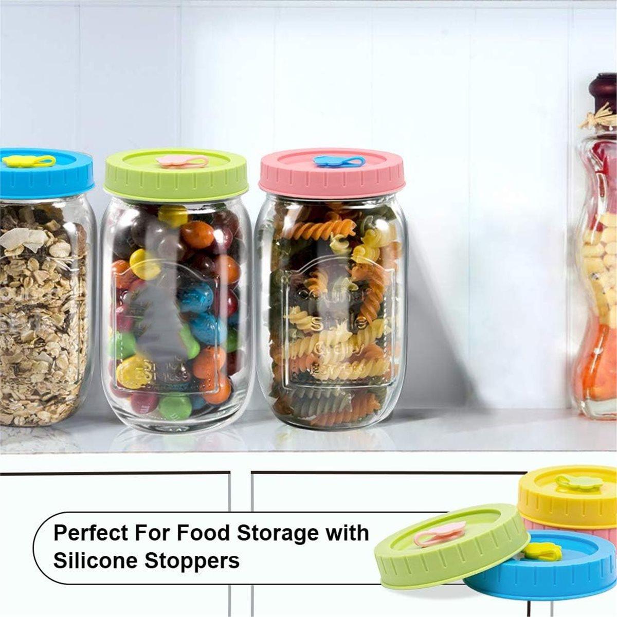 

2026 New Jar Lids with Straw Hole Regular Mouth Plastic Canning Lids Set with Accessories (26 Pieces) China Mainland