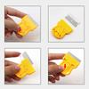 1/3pcs Compact Mini Razor Blade Scraper with Ergonomic Plastic Handle and Retractable Metal Blade - Ideal for Paint and Sticker Removal