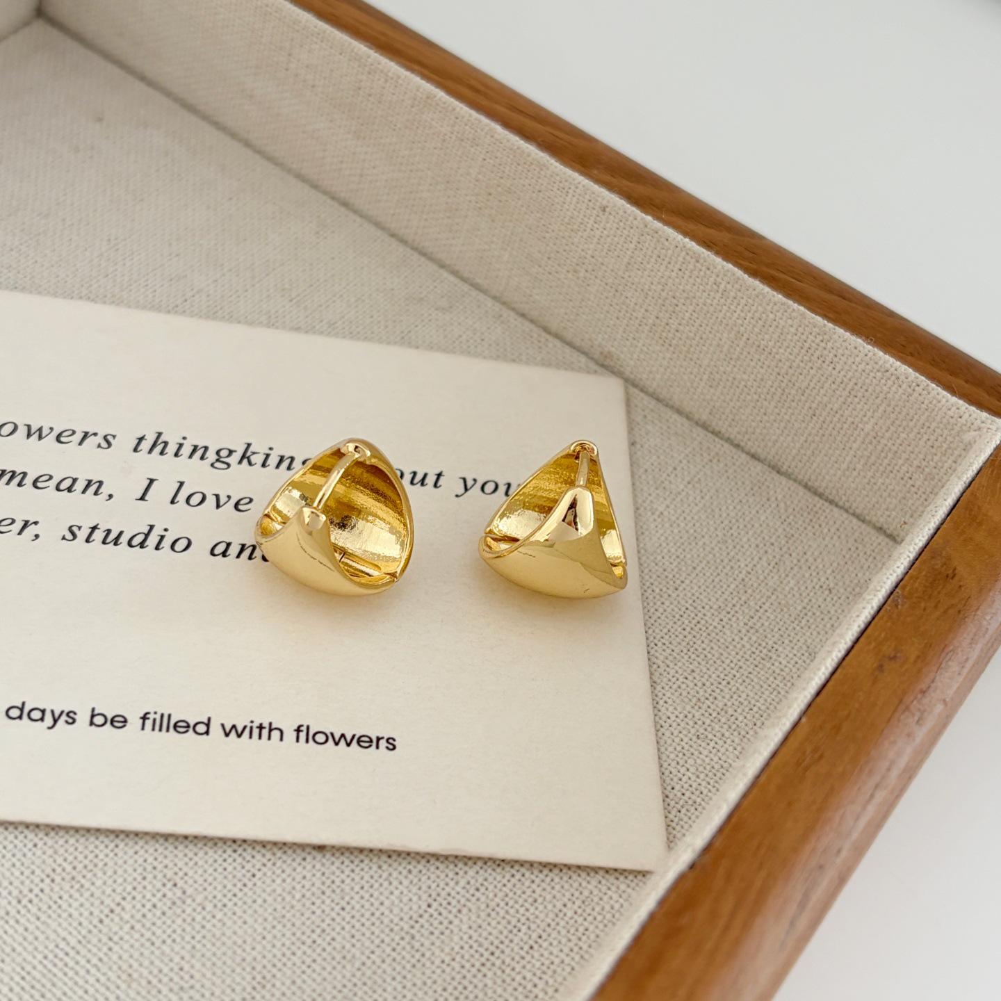 

European Geometric Fan Shape Ear Cuff - Stylish Everyday Earrings