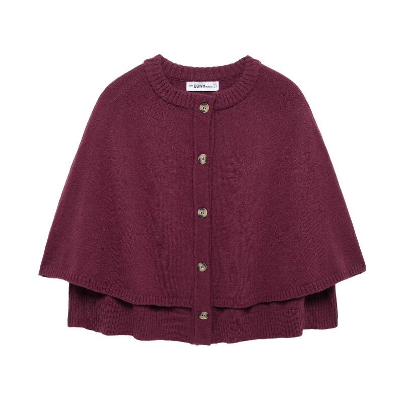 Women's Clothing Wholesale Autumn New Style Street Fashion Cape Design Knitted Jacket