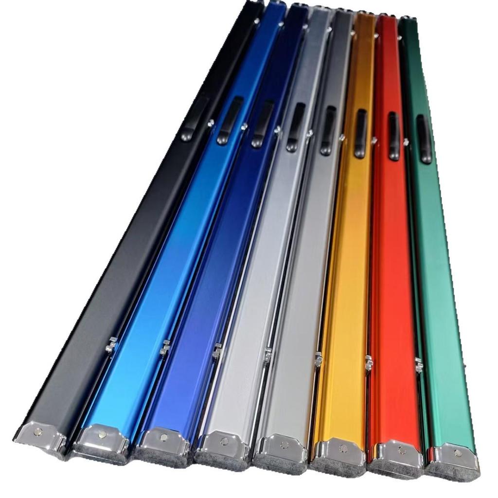 Premium Aluminum Alloy Billiard Cue Case - Double/Triple Slot, 1.2M with PU Foam Lining, Supports Customization