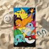 Pokémon Pikachu Charmander Beach Towel Microfiber Quick Dry Flat Print Large Bath Towel For Kids Adults Pool Travel