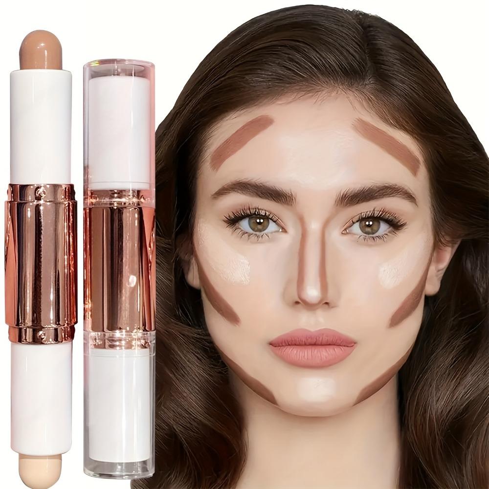 Stick contour à double extrémité pour le contour du nez, l'ombrage, la mise en valeur et l'amélioration du maquillage