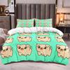 Cartoon Lovely Pig Duvet Cover Set Kawaii Animal Bedding Set King Microfiber Farmhouse Wildlife Theme Comforter Cover Pillowcase