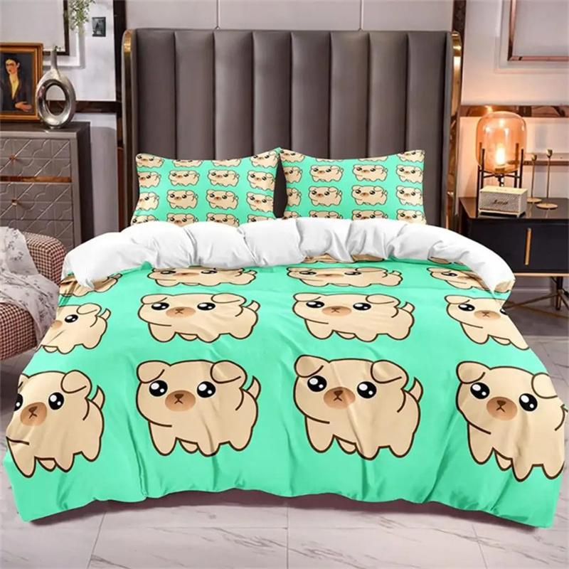 Cartoon Lovely Pig Duvet Cover Set Kawaii Animal Bedding Set King Microfiber Farmhouse Wildlife Theme Comforter Cover Pillowcase