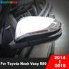 For Toyota Noah Voxy 80 2014 2015 2016 2017 2018 Chrome Car Rearview Mirror Cover Trim Side Wing Mirrors Cap Overlay Accessories